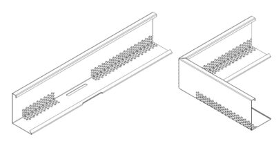 4.1. Kačírková lišta, hliník 1,0 mm, délka 2 bm, vč. spojky